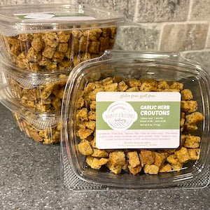 CROUTONS, GLUTEN FREE, 16 OZ (Pack of 4, 4 OZ Containers)