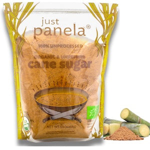 PANELA, (Similar to Rapadura Sugar) UNREFINED WHOLE CANE SUGAR, ORGANIC, 5 LB