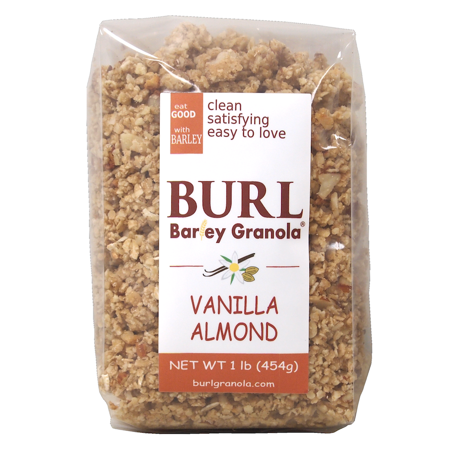 VANILLA ALMOND, BURL BARLEY GRANOLA, 1 LB